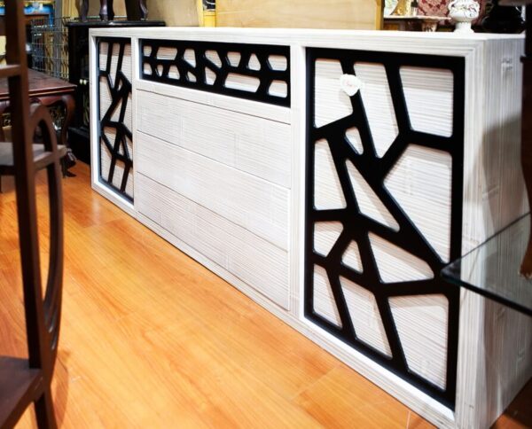 Credenza Stile Moderno in Rovere Bianco - 24268