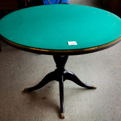 Tavolo Rotondo Stile Classico con Tappeto da Gioco - 24253